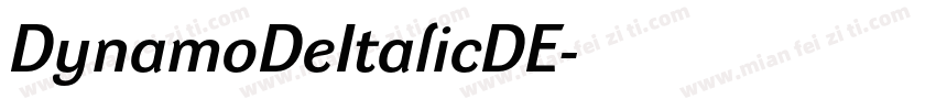 DynamoDeItalicDE字体转换