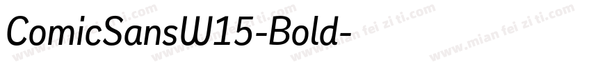 ComicSansW15-Bold字体转换