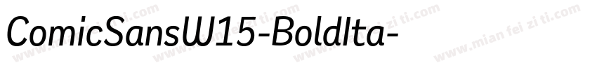 ComicSansW15-BoldIta字体转换
