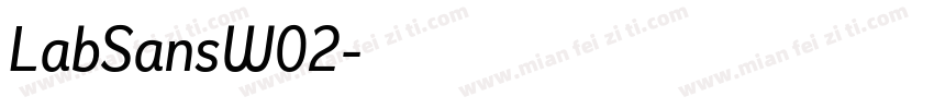 LabSansW02字体转换