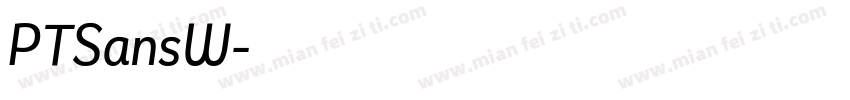 PTSansW字体转换