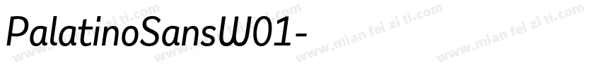 PalatinoSansW01字体转换