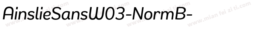 AinslieSansW03-NormB字体转换