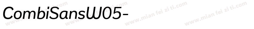 CombiSansW05字体转换
