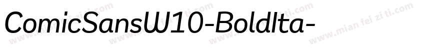 ComicSansW10-BoldIta字体转换