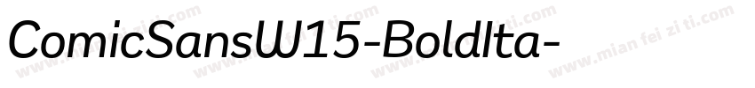 ComicSansW15-BoldIta字体转换