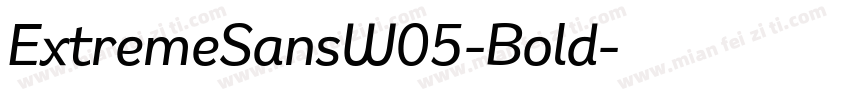 ExtremeSansW05-Bold字体转换