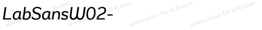 LabSansW02字体转换