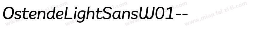 OstendeLightSansW01-字体转换