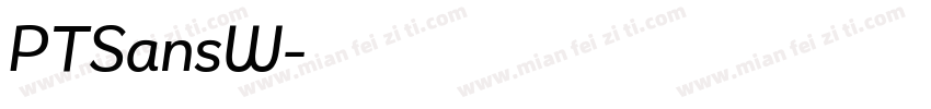 PTSansW字体转换