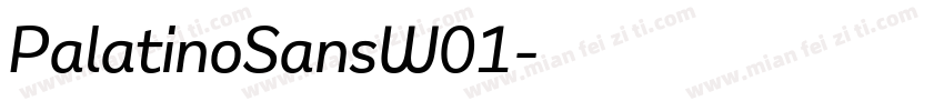 PalatinoSansW01字体转换