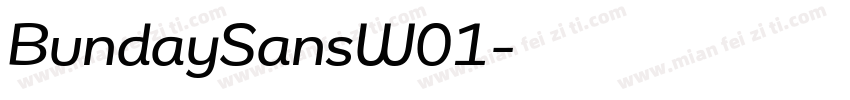 BundaySansW01字体转换