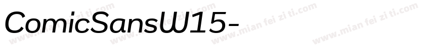 ComicSansW15字体转换