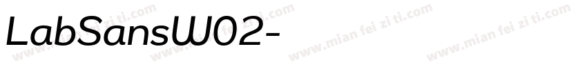 LabSansW02字体转换