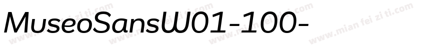 MuseoSansW01-100字体转换