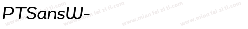 PTSansW字体转换