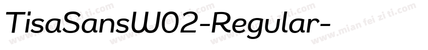 TisaSansW02-Regular字体转换