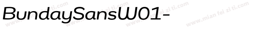 BundaySansW01字体转换