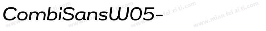 CombiSansW05字体转换