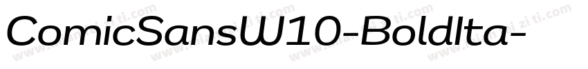 ComicSansW10-BoldIta字体转换