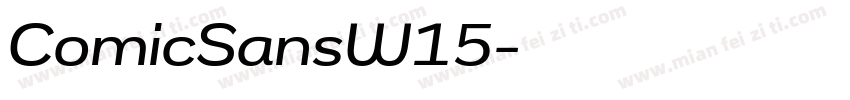 ComicSansW15字体转换
