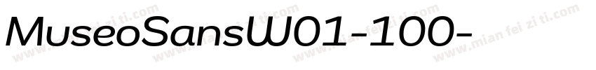 MuseoSansW01-100字体转换