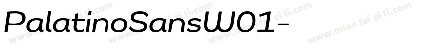 PalatinoSansW01字体转换