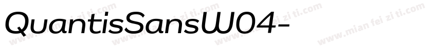 QuantisSansW04字体转换