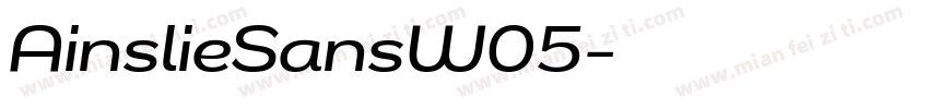 AinslieSansW05字体转换