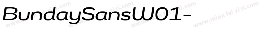 BundaySansW01字体转换