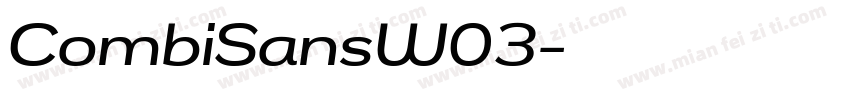 CombiSansW03字体转换