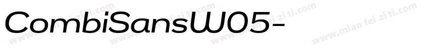 CombiSansW05字体转换