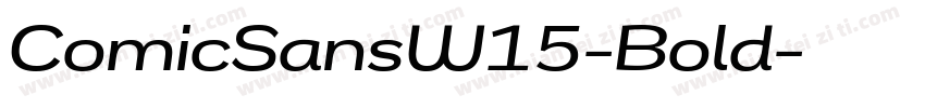ComicSansW15-Bold字体转换
