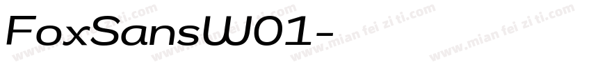 FoxSansW01字体转换