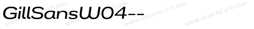 GillSansW04-字体转换