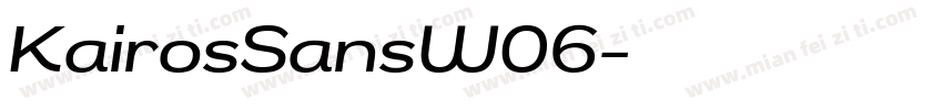KairosSansW06字体转换
