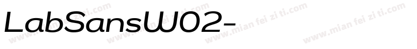 LabSansW02字体转换