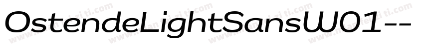 OstendeLightSansW01-字体转换