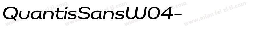 QuantisSansW04字体转换