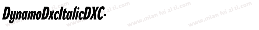 DynamoDxcItalicDXC字体转换