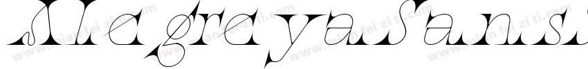 AlegreyaSansSC-Itali字体转换
