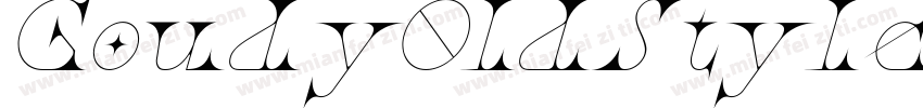 Goudy0ldStyleT-Itali字体转换