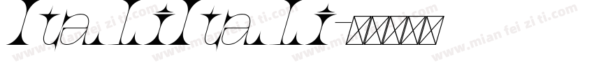 ItaliItali字体转换