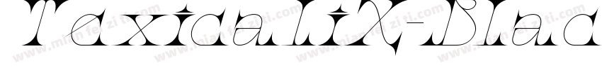 TexicaliX-BlackItali字体转换