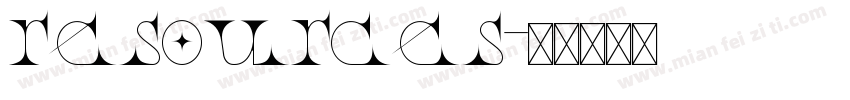 resources字体转换
