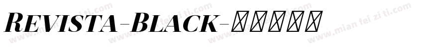 Revista-Black字体转换