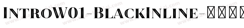 IntroW01-BlackInline字体转换