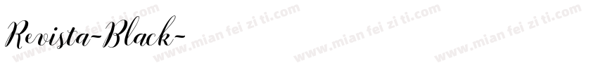 Revista-Black字体转换