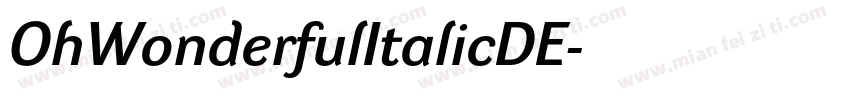 OhWonderfulItalicDE字体转换