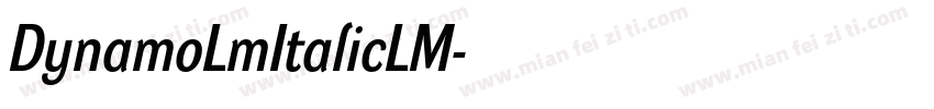 DynamoLmItalicLM字体转换